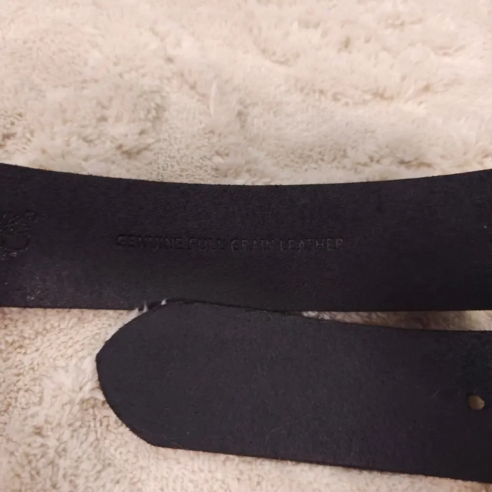 NWOT Timberland PRO 38mm Boot Leather Belt Black Sz 32